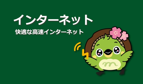 快適な高速インターネット